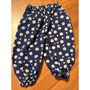 Polka Dot Baby Pants Elastic Waist & Cuffs LaLaLand Brand 4T 100% cotton